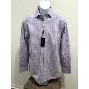 Polo by Ralph Lauren Mens Classic Fit Shirt M Purple Plaid Button Up Long Sleeve